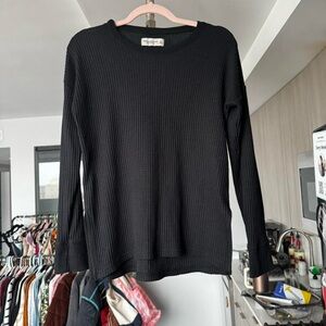 Abercrombie & Fitch Soft A&F Cozy Henley Waffle Knit Top - XS